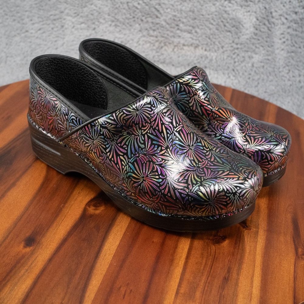 Dansko Multicolor/ Metallic Firework Nurse Shoes SZ US 10.5-11 EU 41